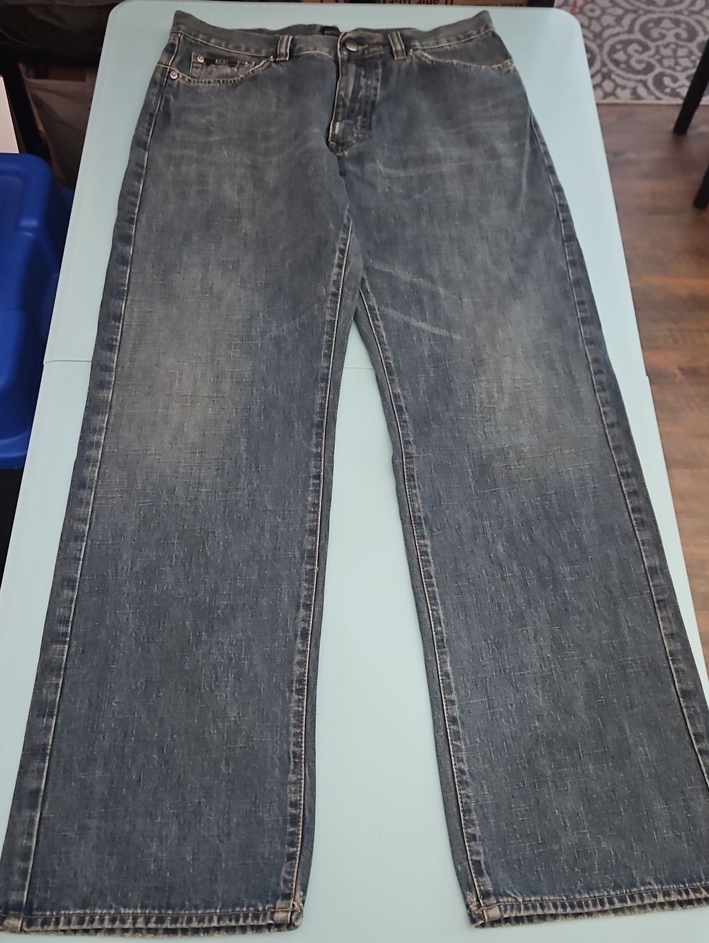 Hugo Boss Relaxed Fit Men's Jeans Size 34 X 34 Blue